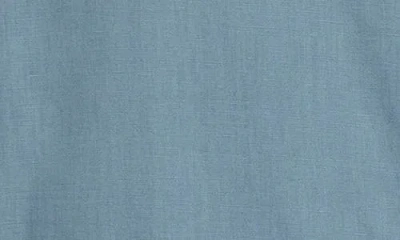 Ag Wesley Linen & Cotton Button-up Shirt In Blue