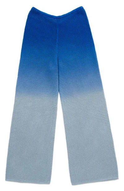 Honor The Gift Ombré Open Stitch Pants In Blue