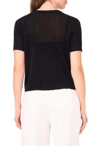 Halogenr Halogen(r) Short Sleeve Button-up Sweater