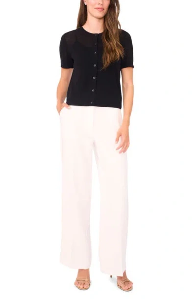 Halogenr Halogen(r) Short Sleeve Button-up Sweater