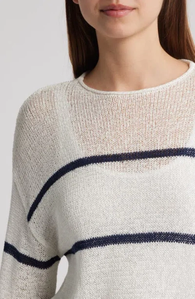 Rails Evangeline Stripe Boat Neck Sweater In Multi