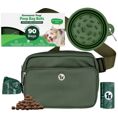 Puppington Walk Star Kit 3-in-1 Dog Walk Bag & Bowl Plus Matching 90 Refill Dog Poop Bags