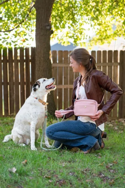 Puppington Walk Star Kit 3-in-1 Dog Walk Bag & Bowl Plus Matching 90 Refill Dog Poop Bags