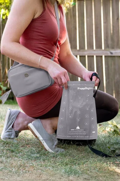 Puppington Walk Star Kit 3-in-1 Dog Walk Bag & Bowl Plus Matching 90 Refill Dog Poop Bags