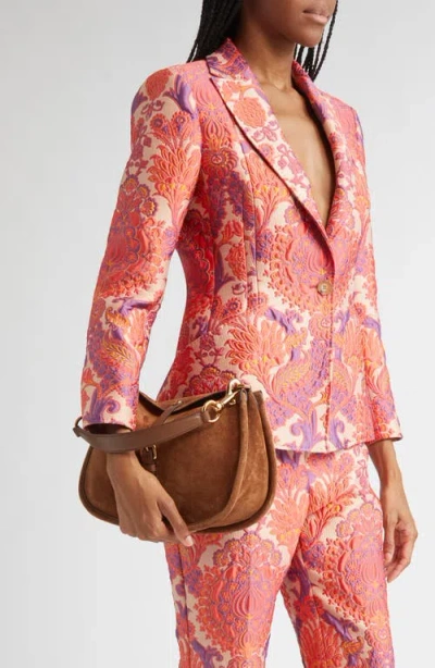 Etro Belted Suede Hobo Bag