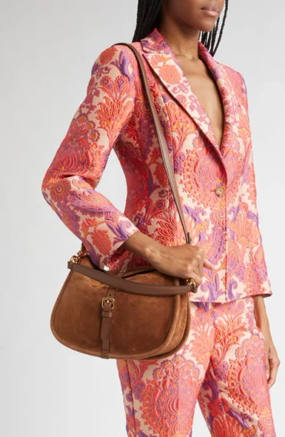 Etro Belted Suede Hobo Bag
