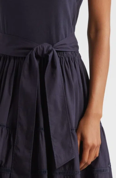 Cinq À Sept Zuri Sleeveless Tiered Maxi Dress In Blue
