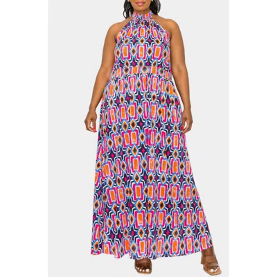 L I V D Rios Halter Stretch Maxi Dress