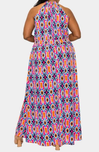 L I V D Rios Halter Stretch Maxi Dress