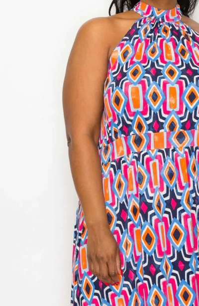 L I V D Rios Halter Stretch Maxi Dress