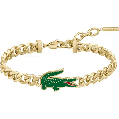 Lacoste Arthor Crocodile Pendant Bracelet