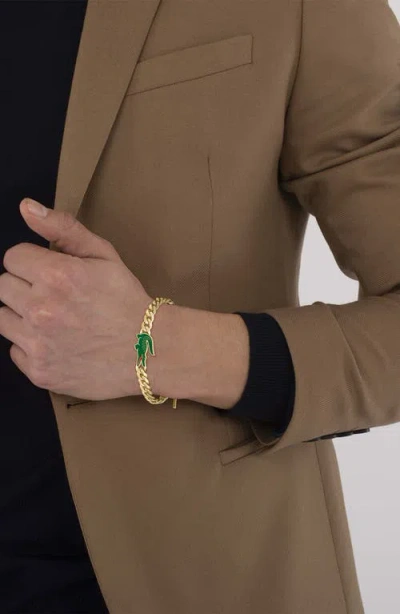 Lacoste Arthor Crocodile Pendant Bracelet