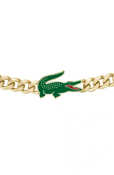 Lacoste Arthor Crocodile Pendant Bracelet