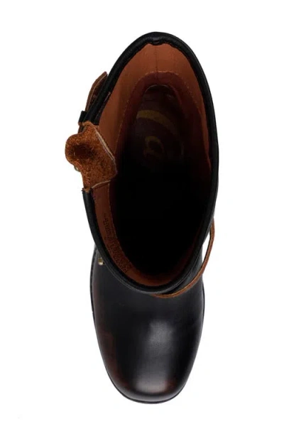 Candies Candie's Rissa Lug Sole Moto Bootie In Brown