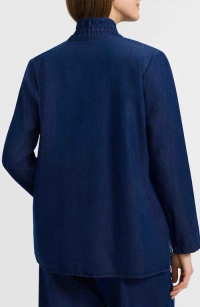 Foxcroft Carolina Long Sleeve Denim Shirt