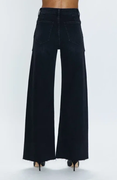 Pistola Penny Utility Wide Leg Jeans In Collins In Black