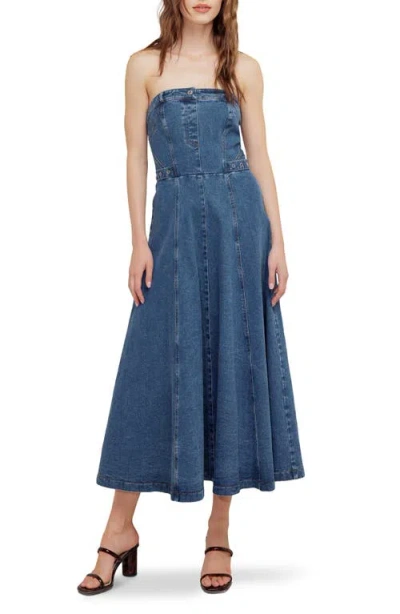 Freemarket Strapless Denim Maxi Dress