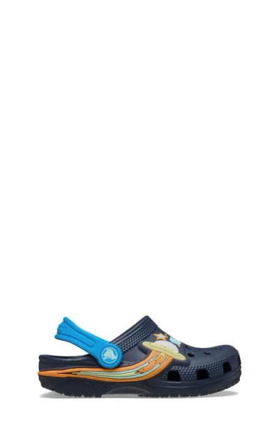 Crocs Kids' Classic Ufo Light-up Clog In Blue