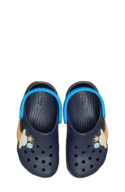 Crocs Kids' Classic Ufo Light-up Clog In Blue