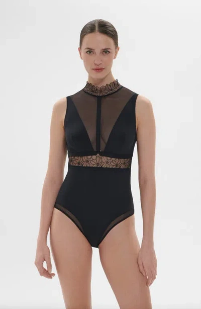 Simone Perele Jeanne Tulle Lace Bodysuit