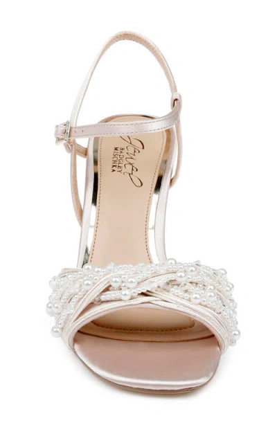 Jewel Badgley Mischka Fanny Ankle Strap Sandal In Gold