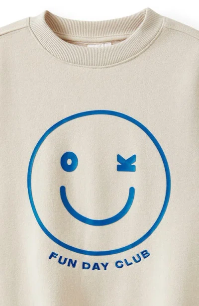 Cotton On Kids Kid's Sammy Oversize Crew In Neutral