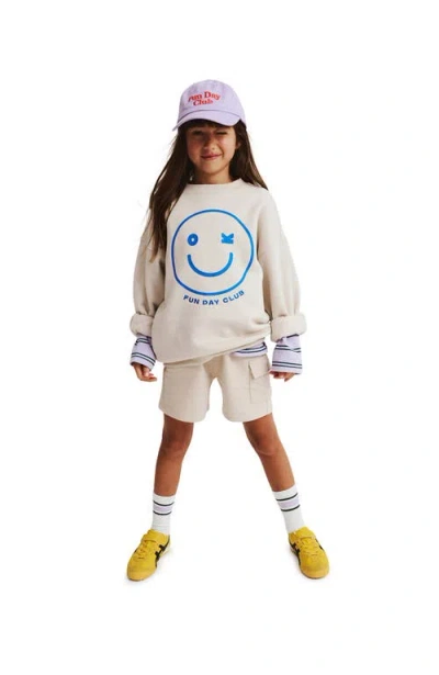 Cotton On Kids Kid's Sammy Oversize Crew In Neutral