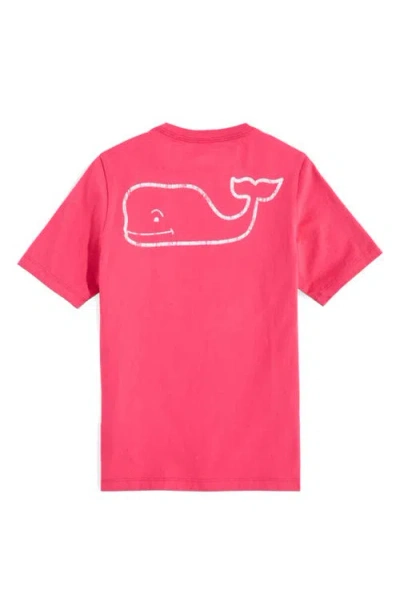 Vineyard Vines Kids' Whale Logo Pocket Graphic T-shirt In Pink