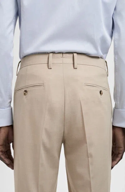 Mango Milan Slim Fit Suit Pants In Neutral