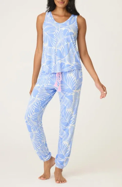 Pj Salvage Bayside Dreams Sleeveless Jersey Pajamas In Blue