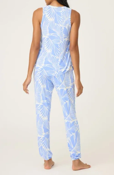Pj Salvage Bayside Dreams Sleeveless Jersey Pajamas In Blue