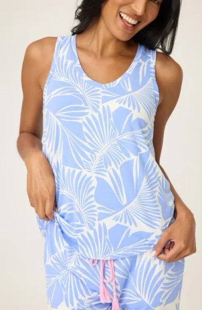 Pj Salvage Bayside Dreams Sleeveless Jersey Pajamas In Blue