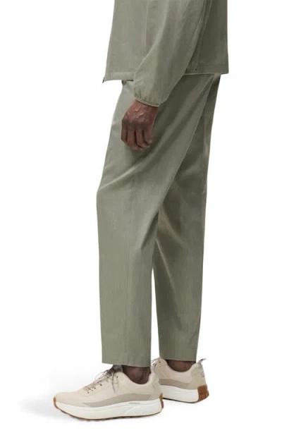Mango Men's Pleated Linen Pants In Green