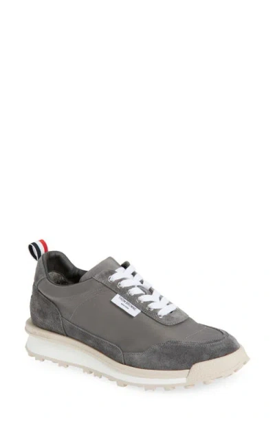 Thom Browne Gray Double Tech Nylon Alumni Sneakers
