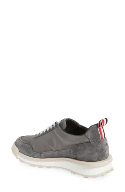 Thom Browne Gray Double Tech Nylon Alumni Sneakers