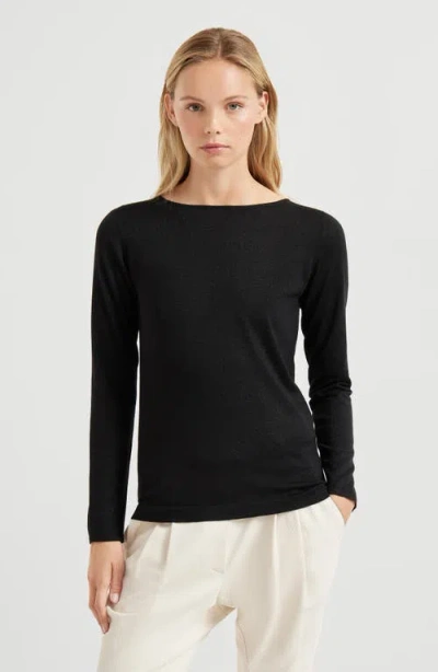 Brunello Cucinelli Sparkling Sweater In Black