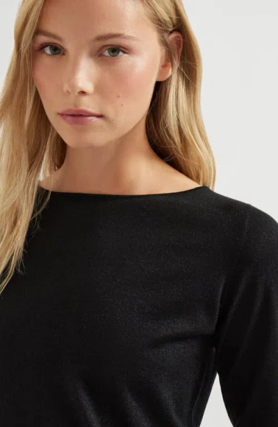 Brunello Cucinelli Sparkling Sweater In Black