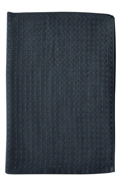 Uchino Waffle Twist 6-piece Cotton Bath Towel In Blue