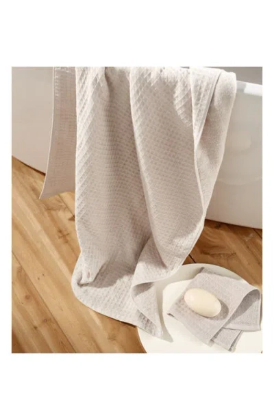 Uchino Waffle Twist 6-piece Cotton Bath Towel In Neutral