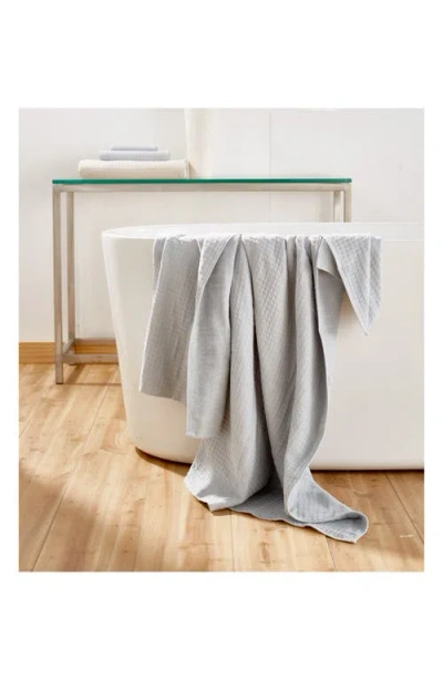 Uchino Waffle Twist 6-piece Cotton Bath Towel In Gray