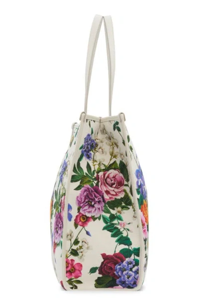 Dolce & Gabbana Dolce&gabbana Shopping Floral Canvas Tote