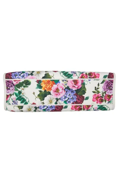 Dolce & Gabbana Dolce&gabbana Shopping Floral Canvas Tote