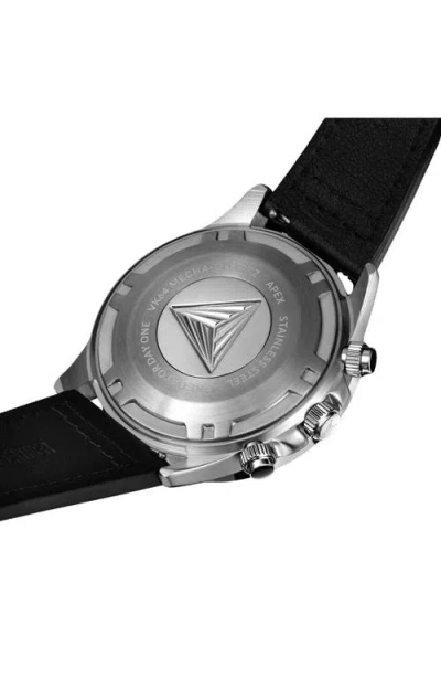 Vincero The Apex Prism Chronograph Leather Strap Watch, 42mm