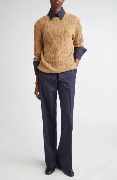 Lafayette 148 New York Gates Stretch Wool Straight Leg Pants