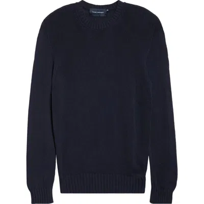 Thom Sweeney Bourette Silk Crewneck Sweater In Black