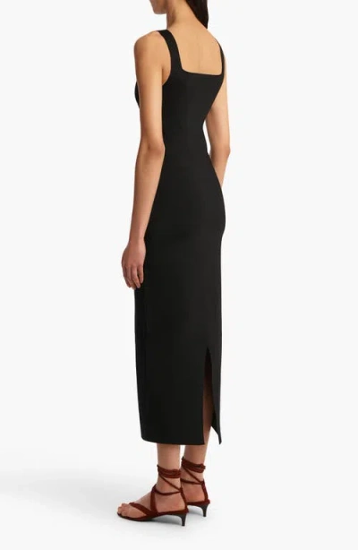Khaite Dixi Fitted Knit Dress In Black