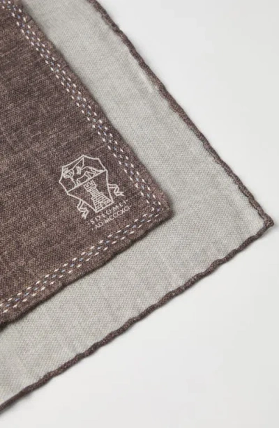 Brunello Cucinelli Silk Pocket Square