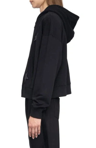 Zadig & Voltaire Knitwear With Hooded Design And Star Embellishments In Black