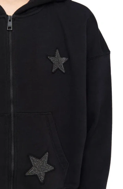 Zadig & Voltaire Knitwear With Hooded Design And Star Embellishments In Black