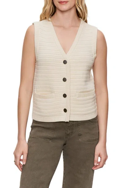 Sanctuary Textured Sweater Vest In Neutral